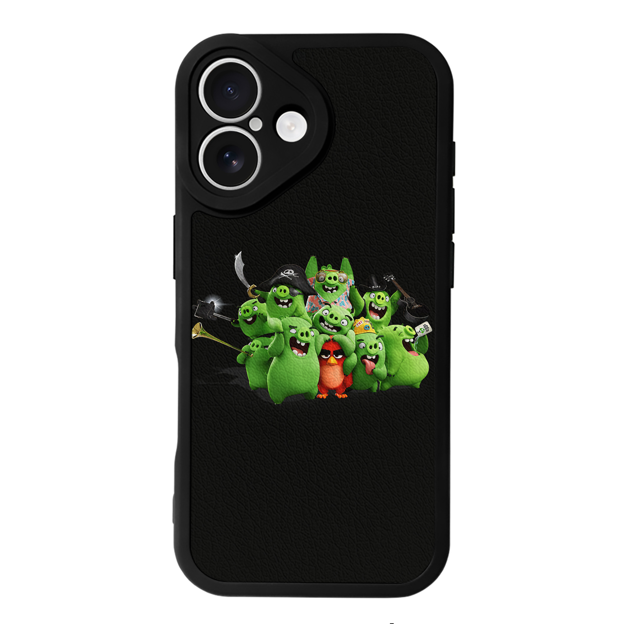 （画像用） Angry Birds アングリーバード 【iPhone 16シリーズ対応】シリコンスマホケース（レザー調） 材質：シリコン